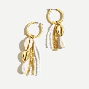 J Crew Seaside mismatch pearl drop earrings nwt